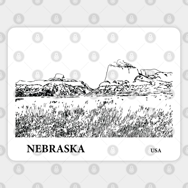 Nebraska USA Magnet by Lakeric